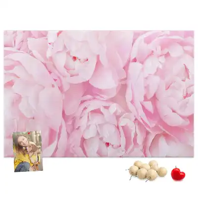 Memobord van kurk Floristisch motief van bloei