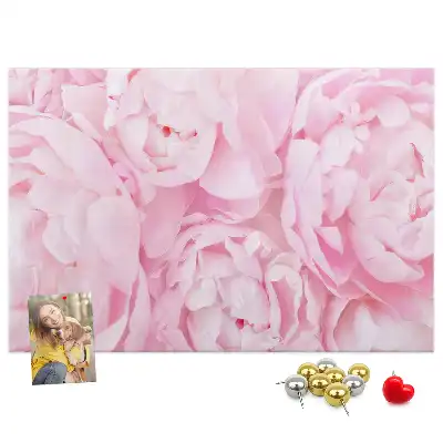 Memobord van kurk Floristisch motief van bloei