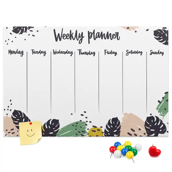 Kurk prikbord Tropische weekplanner