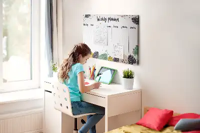 Kurk prikbord Tropische weekplanner