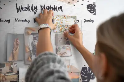Kurk prikbord Tropische weekplanner