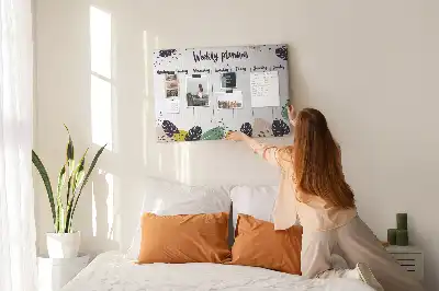 Kurk prikbord Tropische weekplanner