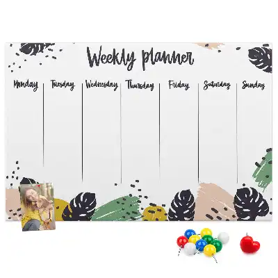 Kurk prikbord Tropische weekplanner