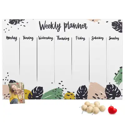Kurk prikbord Tropische weekplanner