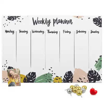 Kurk prikbord Tropische weekplanner