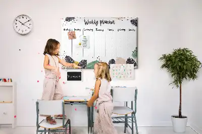 Kurk prikbord Tropische weekplanner