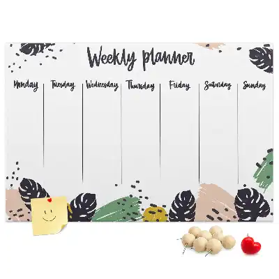 Kurk prikbord Tropische weekplanner