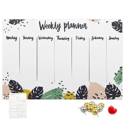 Kurk prikbord Tropische weekplanner