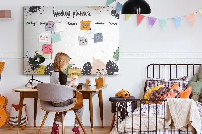 Kurk prikbord Tropische weekplanner