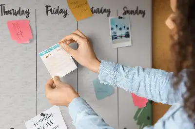 Kurk prikbord Tropische weekplanner