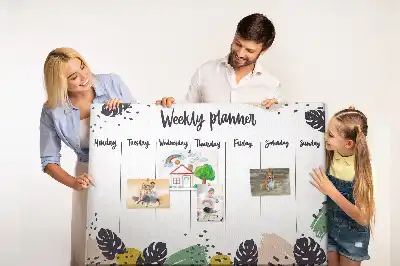 Kurk prikbord Tropische weekplanner