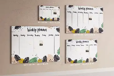 Kurk prikbord Tropische weekplanner