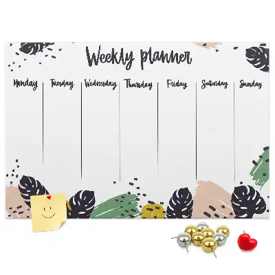 Kurk prikbord Tropische weekplanner