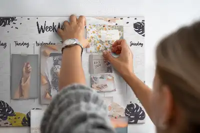 Kurk prikbord Tropische weekplanner