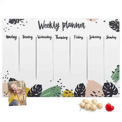 Kurk prikbord Tropische weekplanner