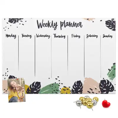 Kurk prikbord Tropische weekplanner