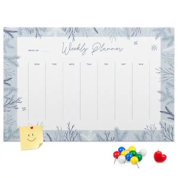 Kurk prikbord Winterse weekplanner