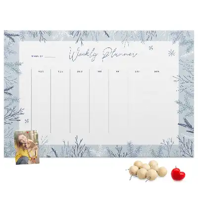 Kurk prikbord Winterse weekplanner