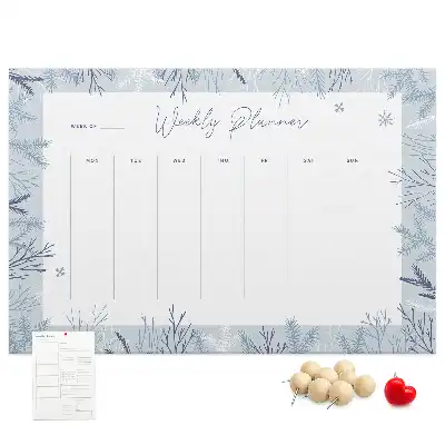 Kurk prikbord Winterse weekplanner