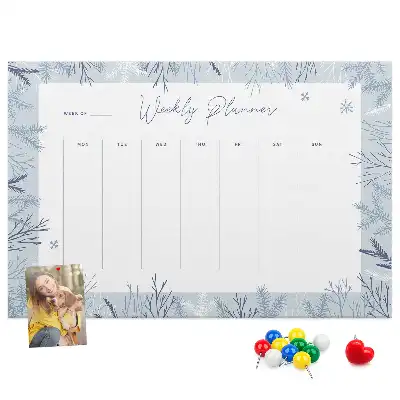 Kurk prikbord Winterse weekplanner