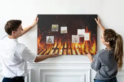 Memobord van kurk Barbecue