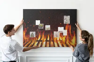 Memobord van kurk Barbecue
