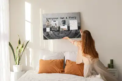 Memobord van kurk Iedereen heeft een verhaal