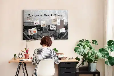 Memobord van kurk Iedereen heeft een verhaal