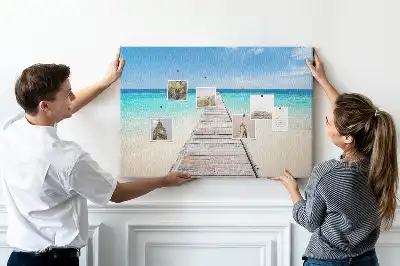Kurk prikbord Tropisch eiland