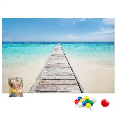 Kurk prikbord Tropisch eiland
