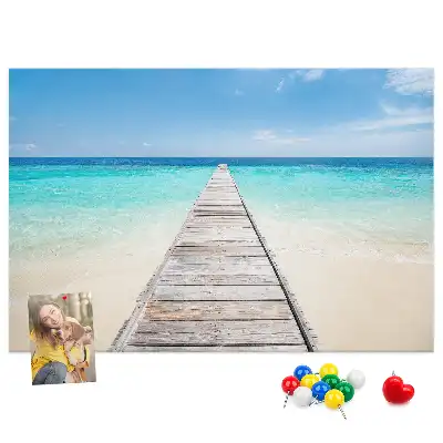 Kurk prikbord Tropisch eiland