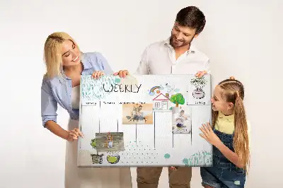 Kurk prikbord Weekorganizer cactussen