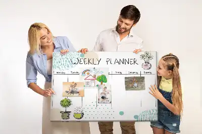 Kurk prikbord Weekorganizer cactussen