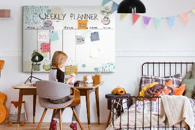 Kurk prikbord Weekorganizer cactussen
