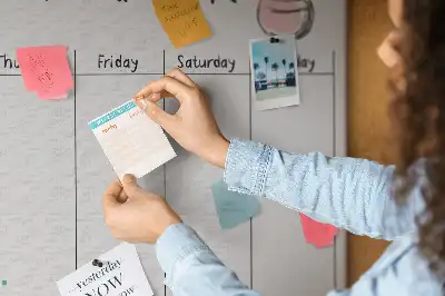 Kurk prikbord Weekorganizer cactussen