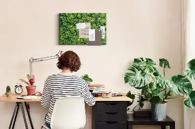 Memobord van kurk Bos in vogelvlucht