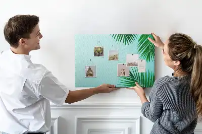 Memobord van kurk Lijst van palmen