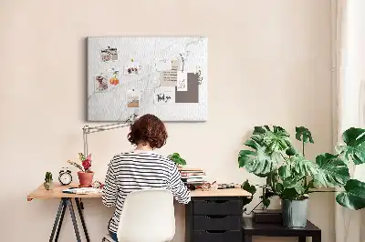 Memobord van kurk Edel decoratief marmer