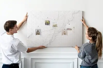 Memobord van kurk Edel decoratief marmer