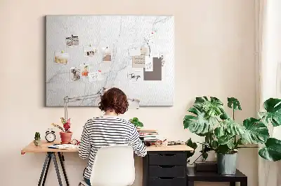 Memobord van kurk Edel decoratief marmer