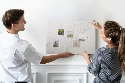 Memobord van kurk Edel decoratief marmer