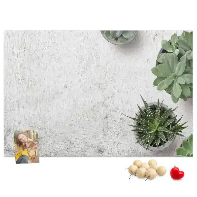 Kurk prikbord Decoratieve planten