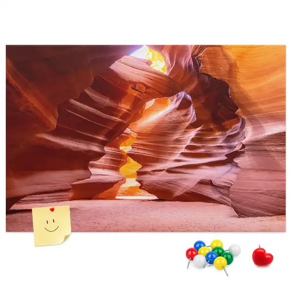 Memobord van kurk Antelope Canyon