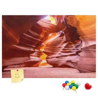 Memobord van kurk Antelope Canyon