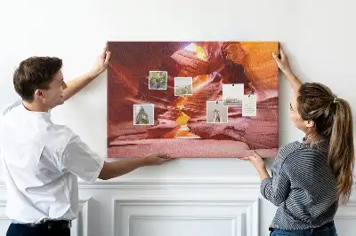 Memobord van kurk Antelope Canyon