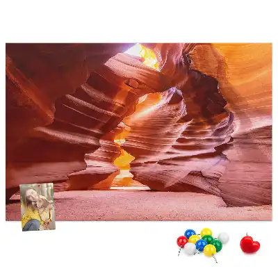 Memobord van kurk Antelope Canyon