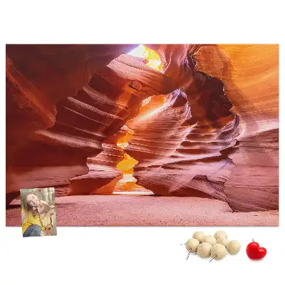 Memobord van kurk Antelope Canyon