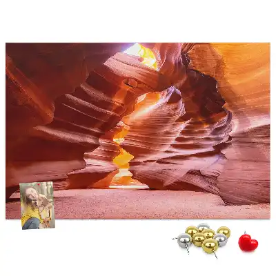Memobord van kurk Antelope Canyon