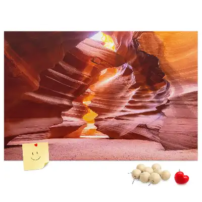 Memobord van kurk Antelope Canyon