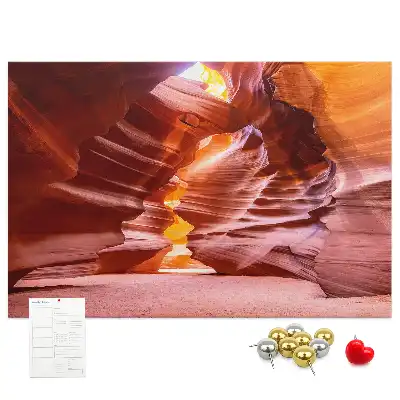 Memobord van kurk Antelope Canyon